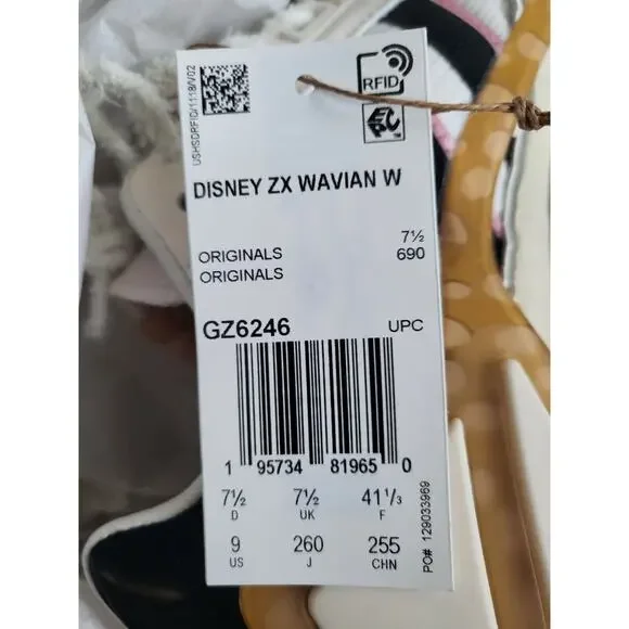 Adidas Disney ZX WAVIAN W Bambi Shoes Limited Edition Women's Size 9 - Picture 6 of 7